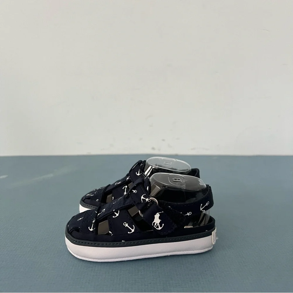 NWT Ralph Lauren Sander Anchor‎ Fisherman II Baby Sandals